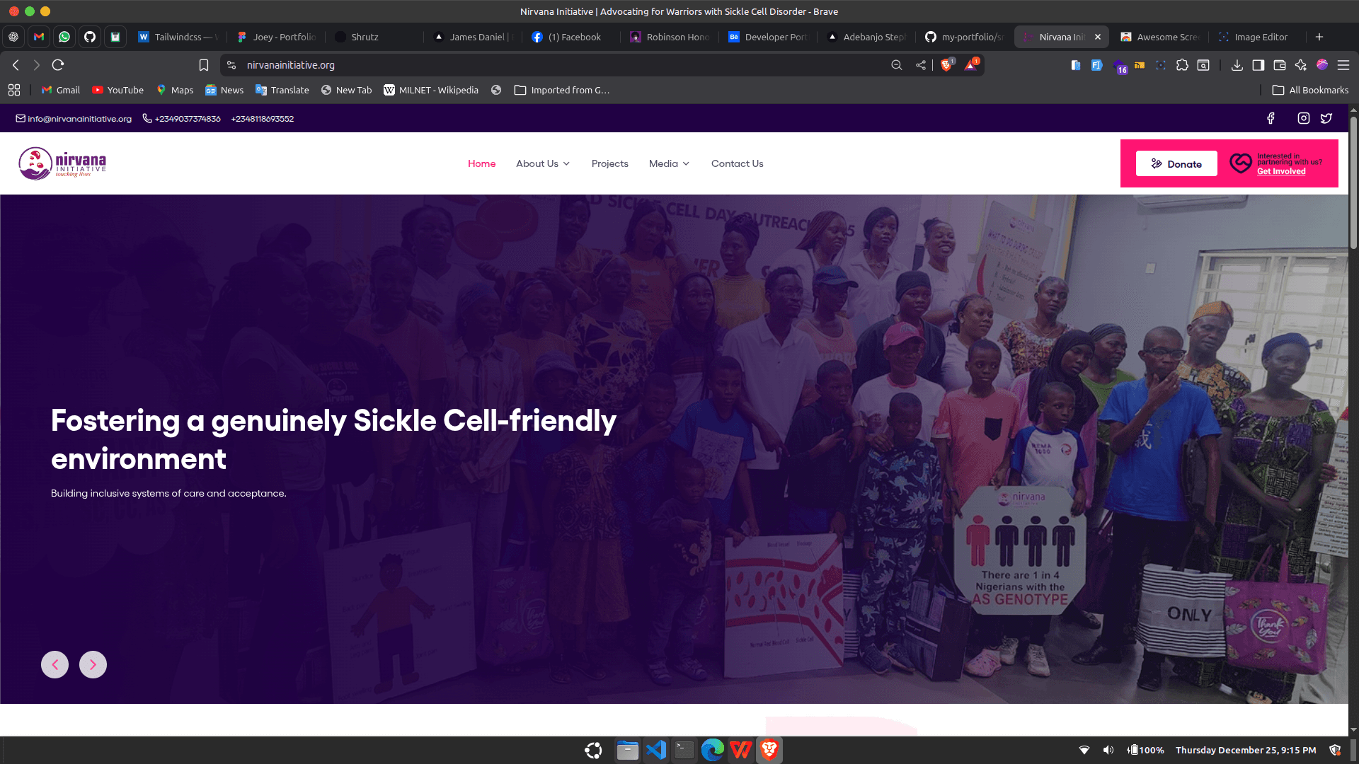 Nirvana Initiative NGO Website